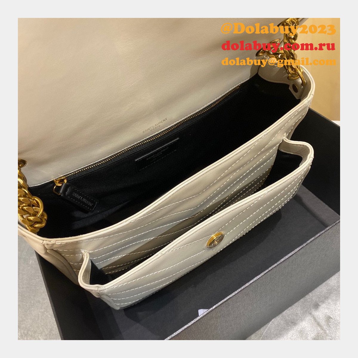 Top YSL Saint Laurent 28CM leather bags