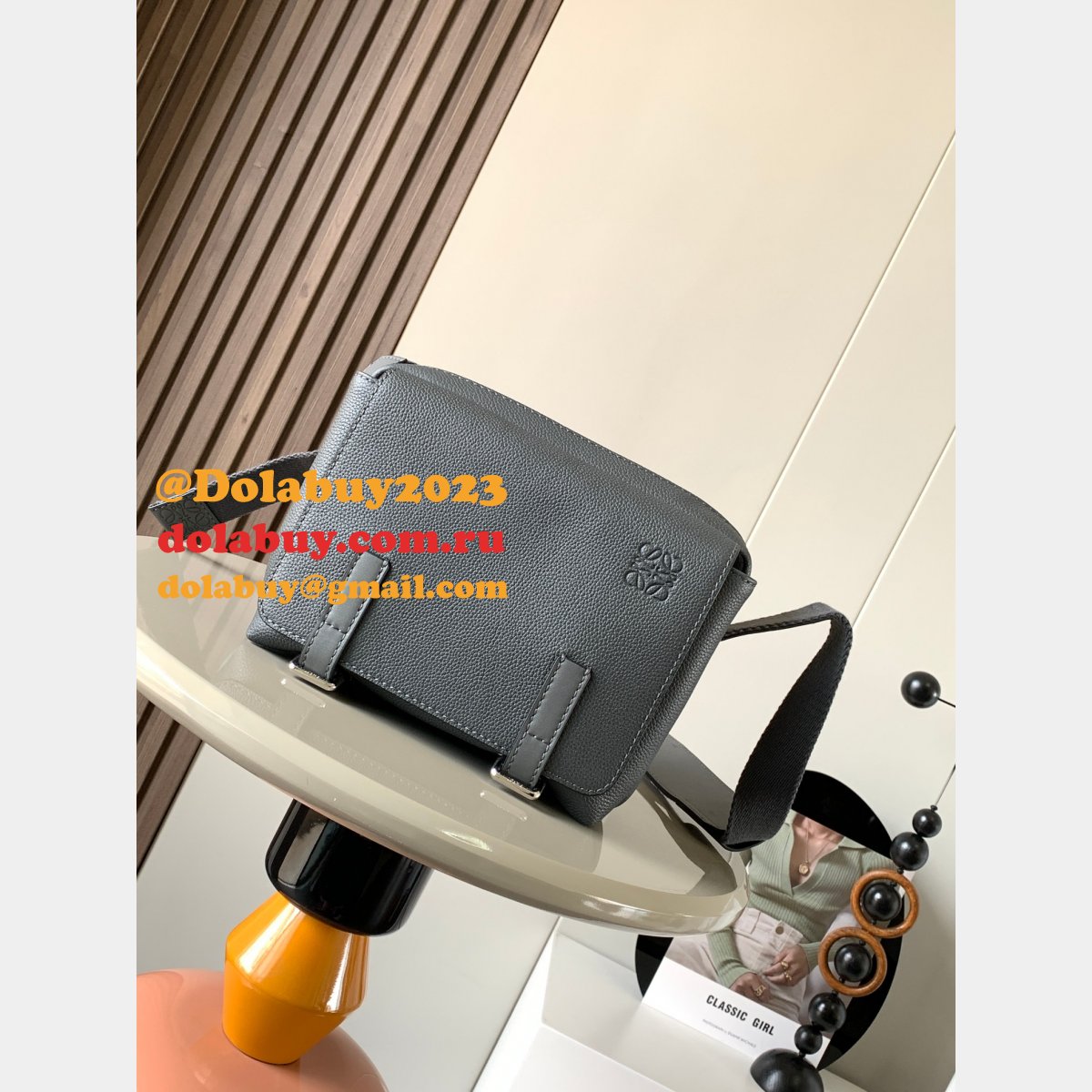 Top Quality Designer loewe military messenger 9012