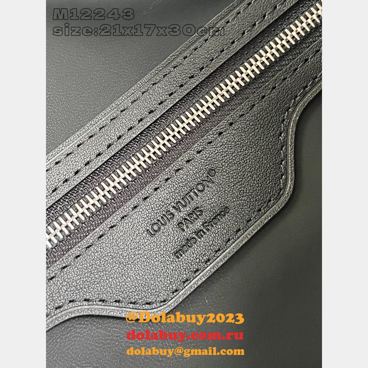 Louis Vuitton Luxury Copy M12243 Speedy Soft 30 Dark Monogram Bag