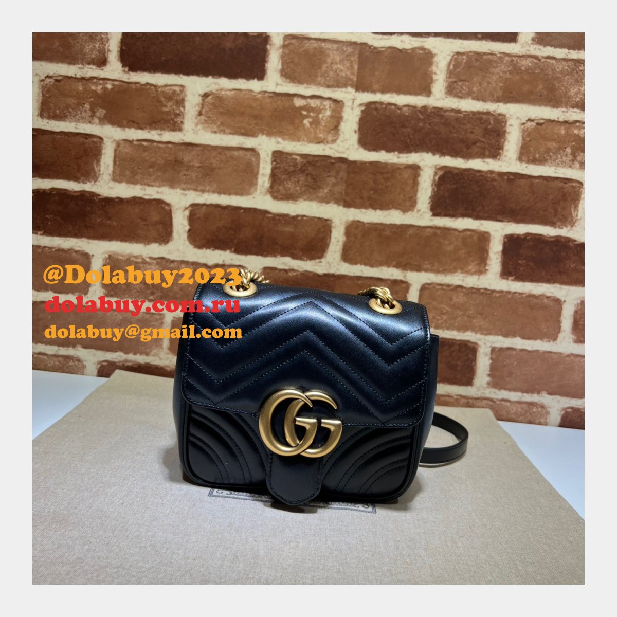 G*u*i replicas gg marmont 739682 shoulder wholesale bag