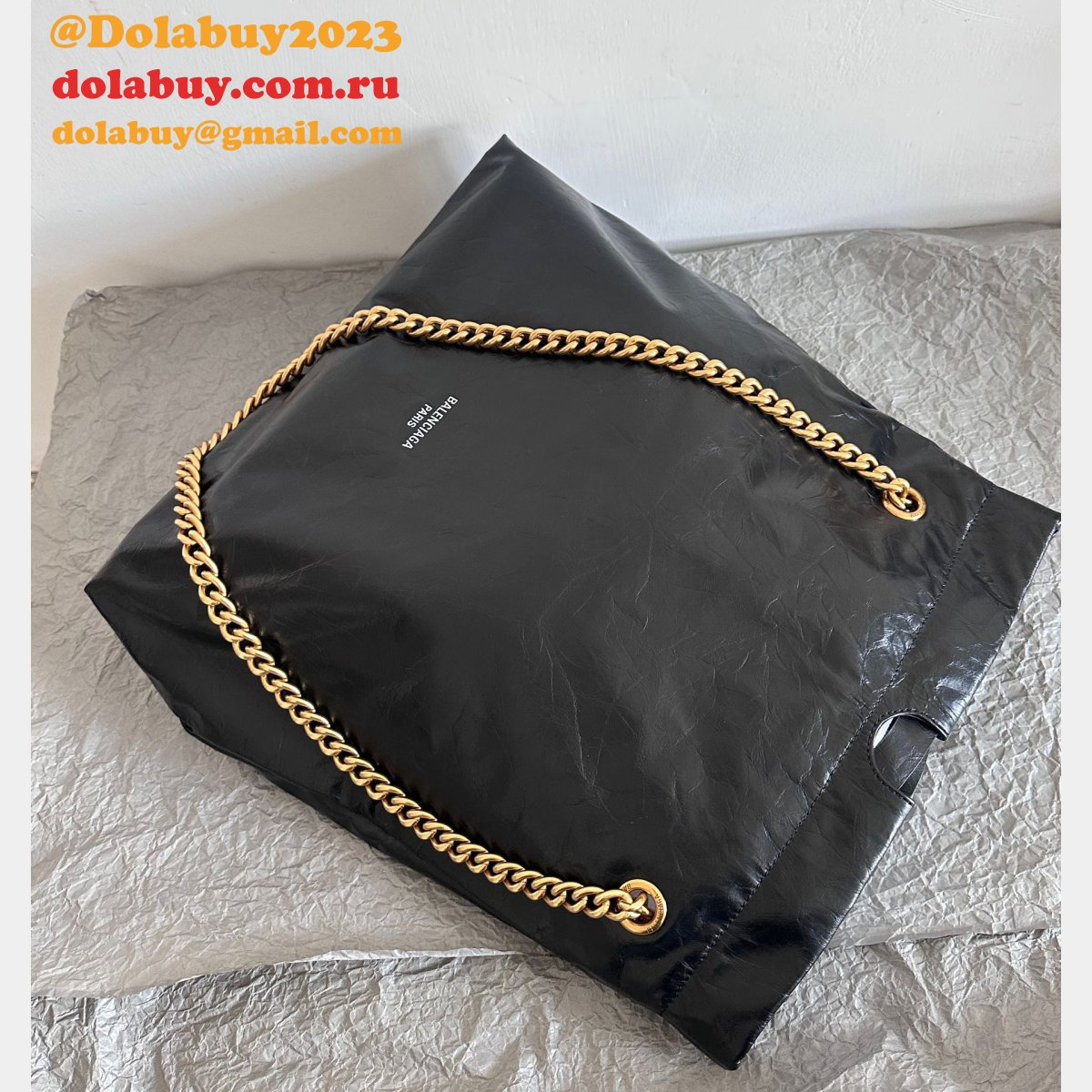 7A Replica Balenciaga #23 Crush Tote