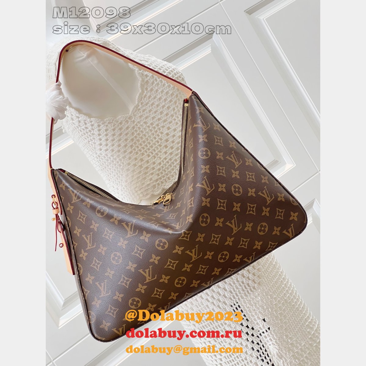 Replica Louis Vuitton Slouchy MM Monogram Perfect New M12098 Bag