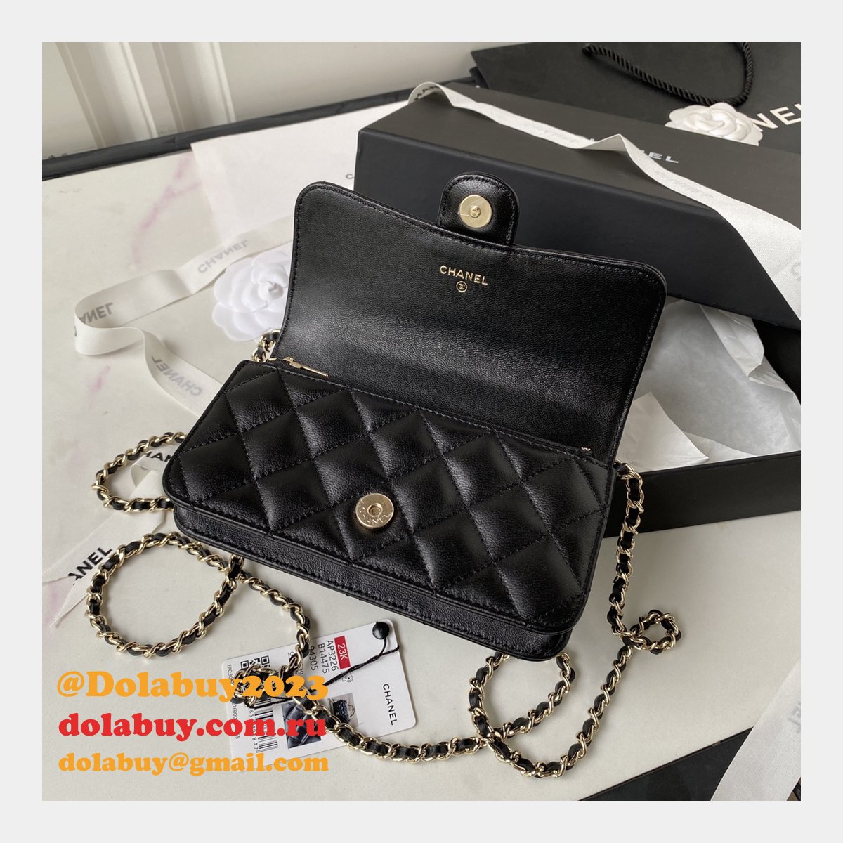 Wholesale Flap Phone Holder Fashion AP3226 Chain Replica Bag