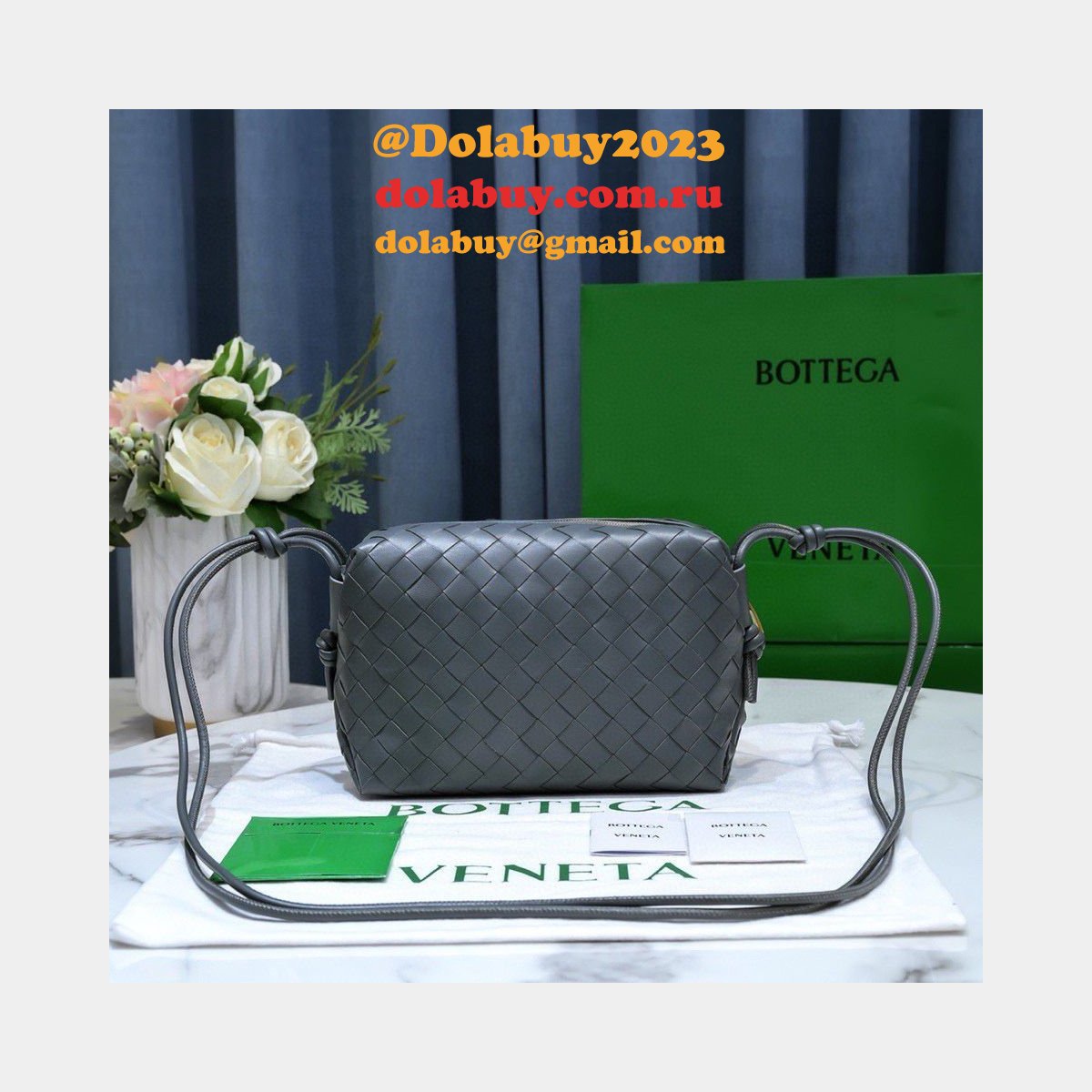 BEST Bottega Veneta Loop Camera Perfect bag 22cm