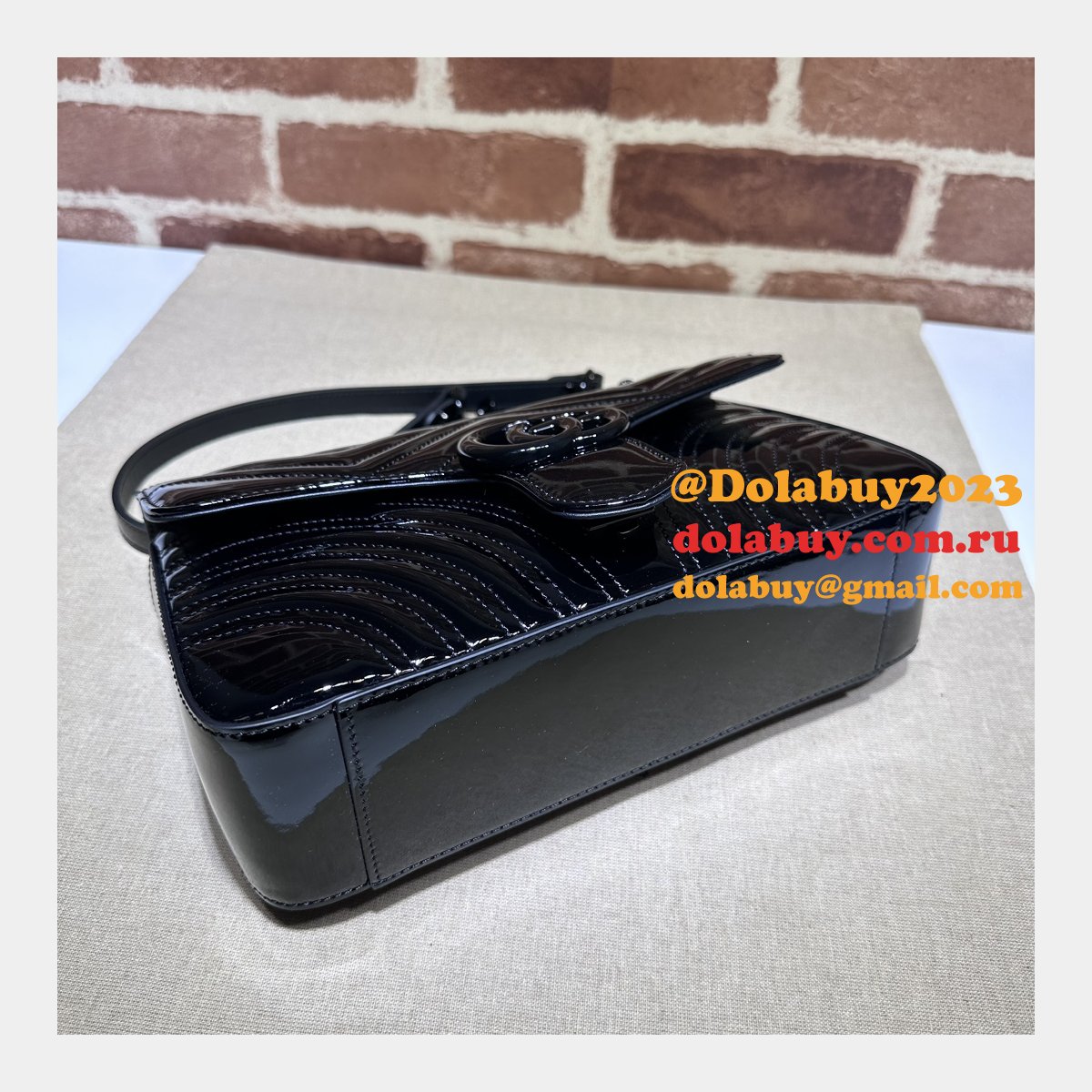 gg marmont G*u*i replica 443497 shoulder matelassé bag