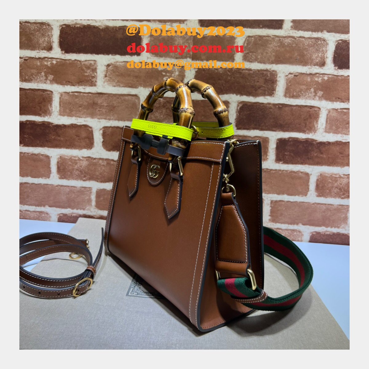 fake G*u*i 1:1 quality diana top handle tote 702721 bag