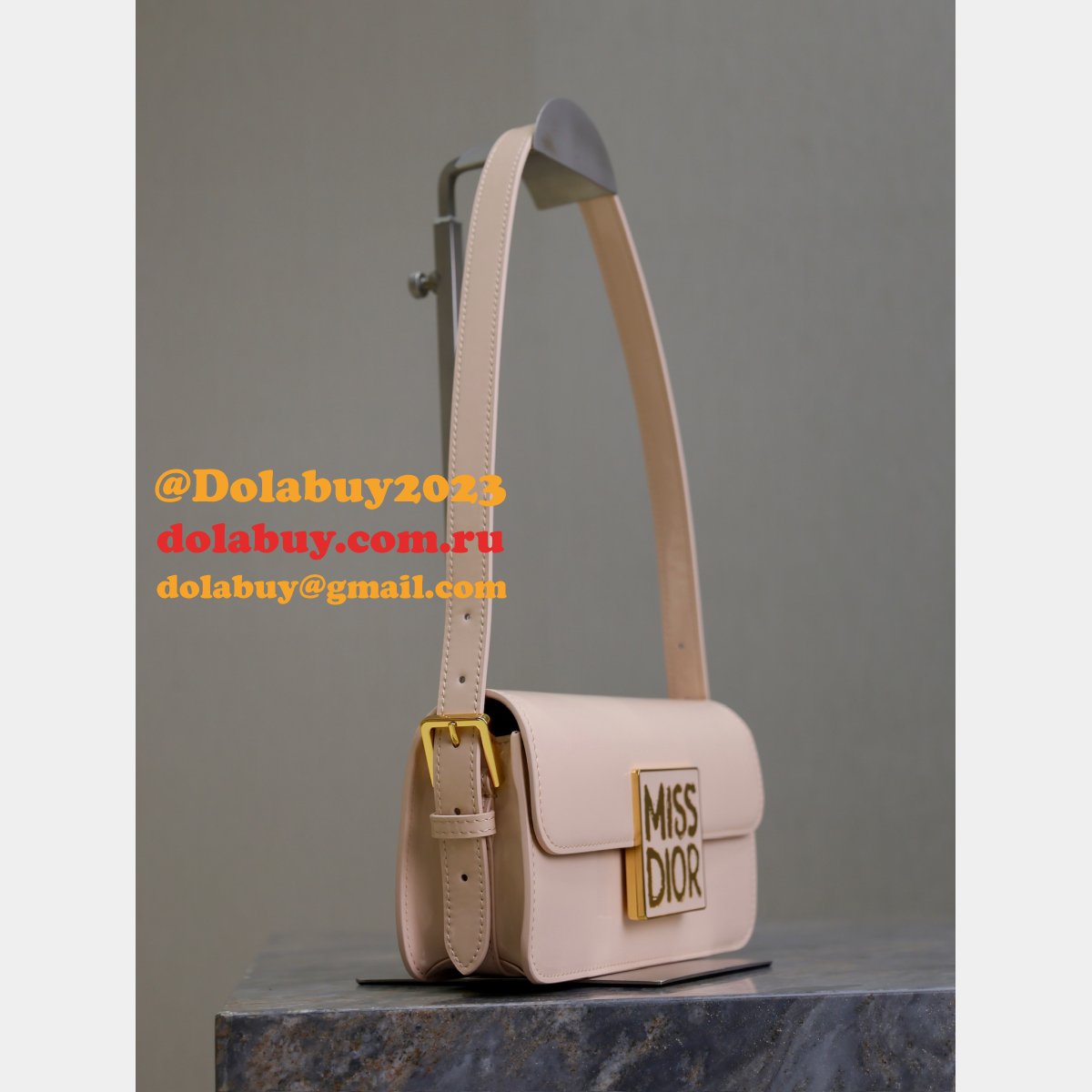 7 Star Miss Dior Graffiti patent leather shoulder bag