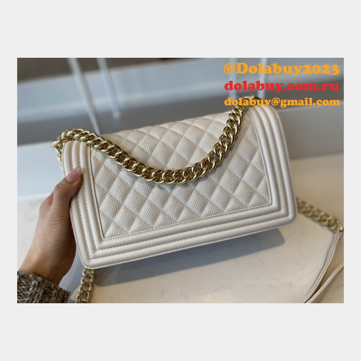 CC Replicas Calfskin & Ruthenium-Finish Metal Boy Many Colours