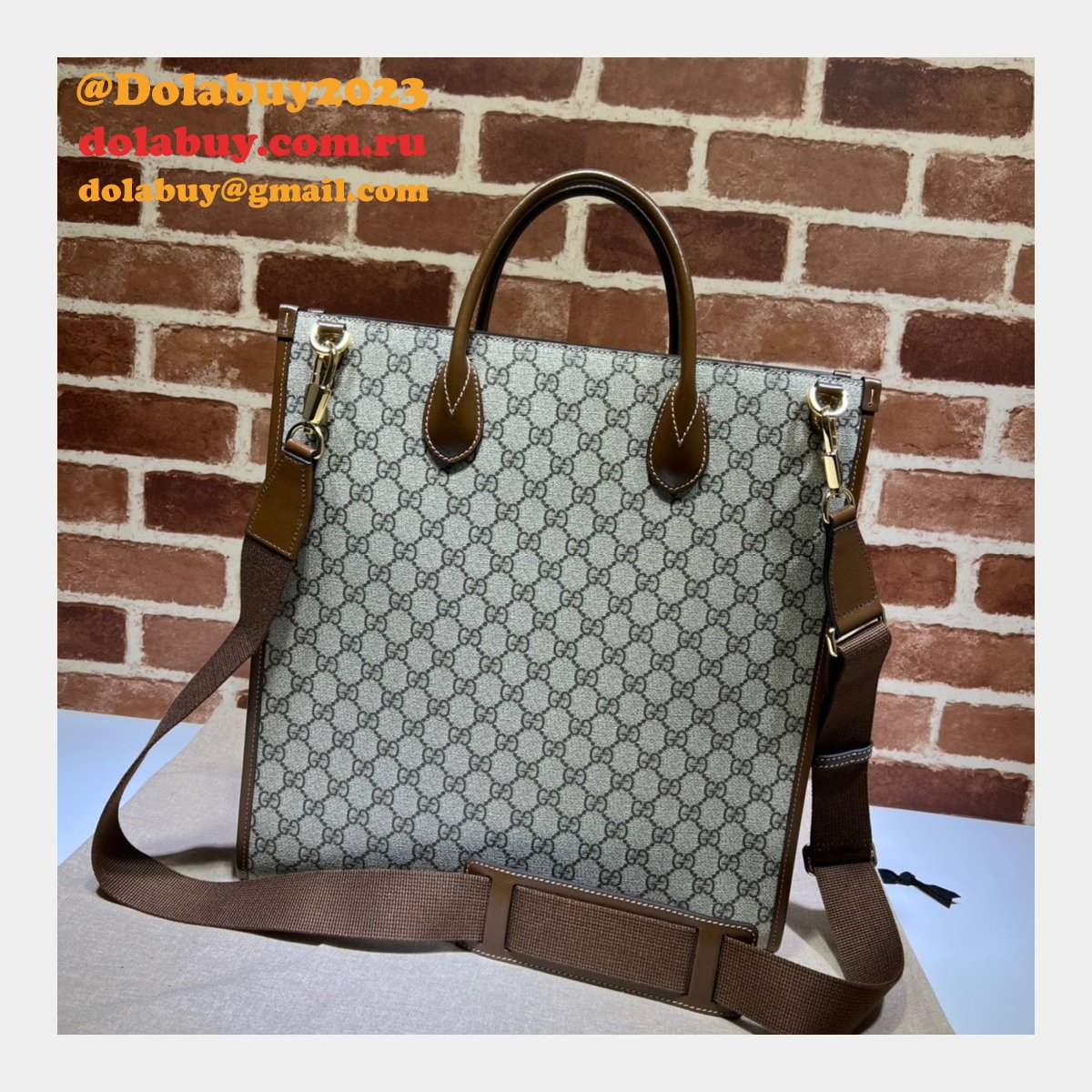 high quality replica G*u*i 674155 tote with interlocking g bag
