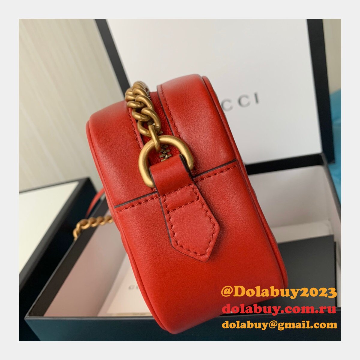 G*u*i replica gg marmont matelassé mini 448065 bag