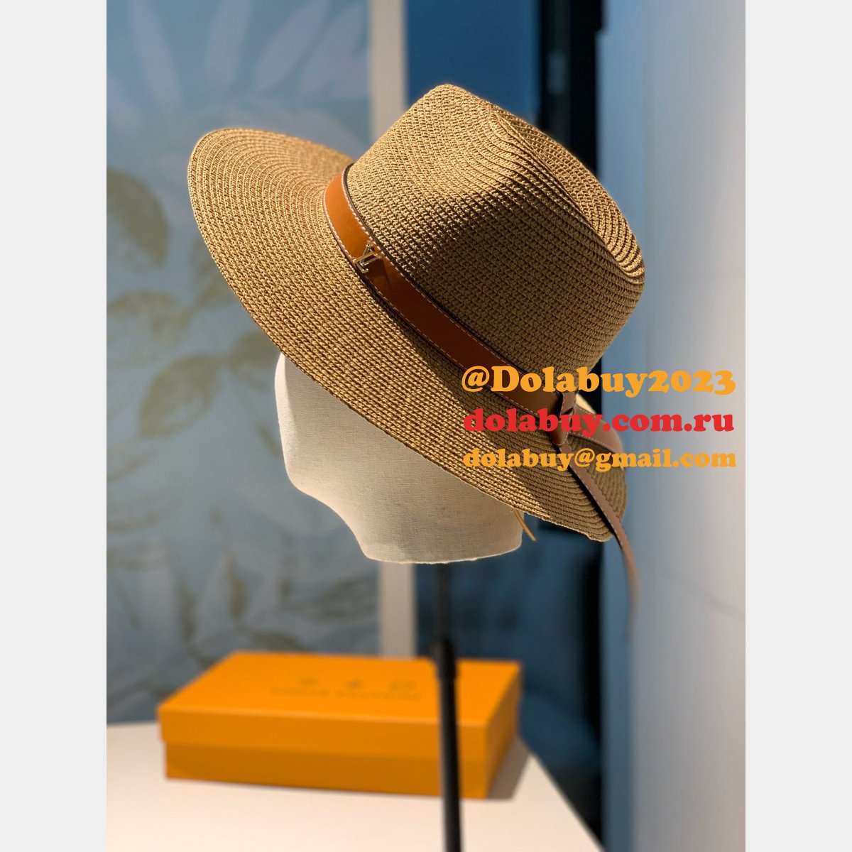 Fashion Louis Vuitton Beach classic straw hat