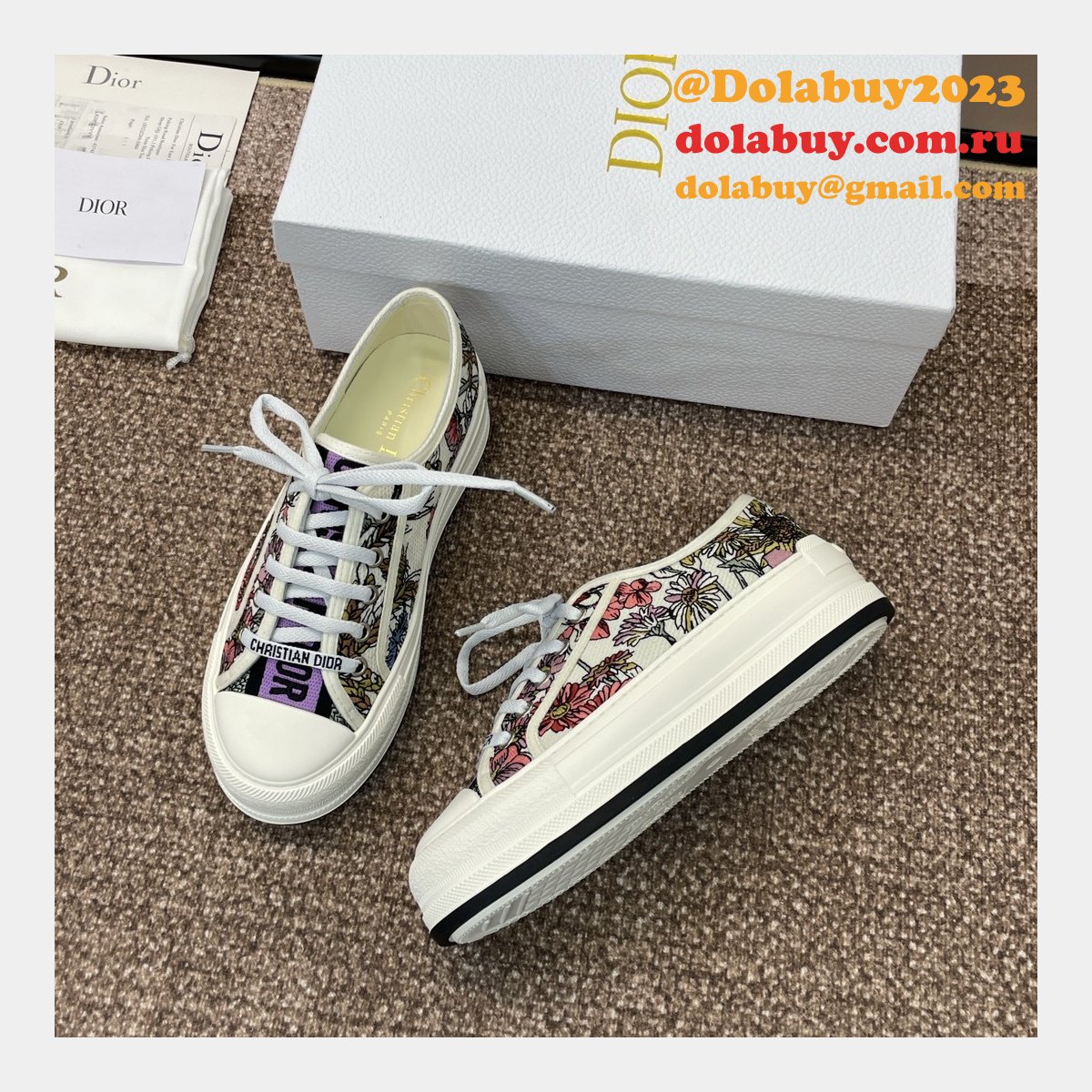 Wholesale Walk N Dior Platform Sneaker Inspired