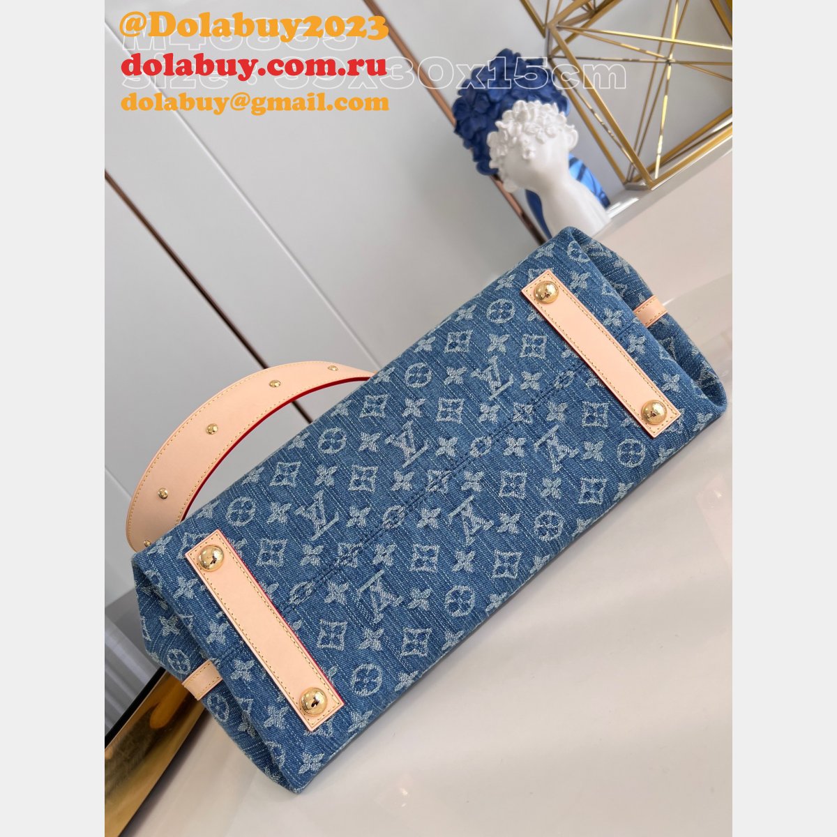 CarryAll UK Monogram Denim M46855 Wholesale Louis Vuitton Fake Bag