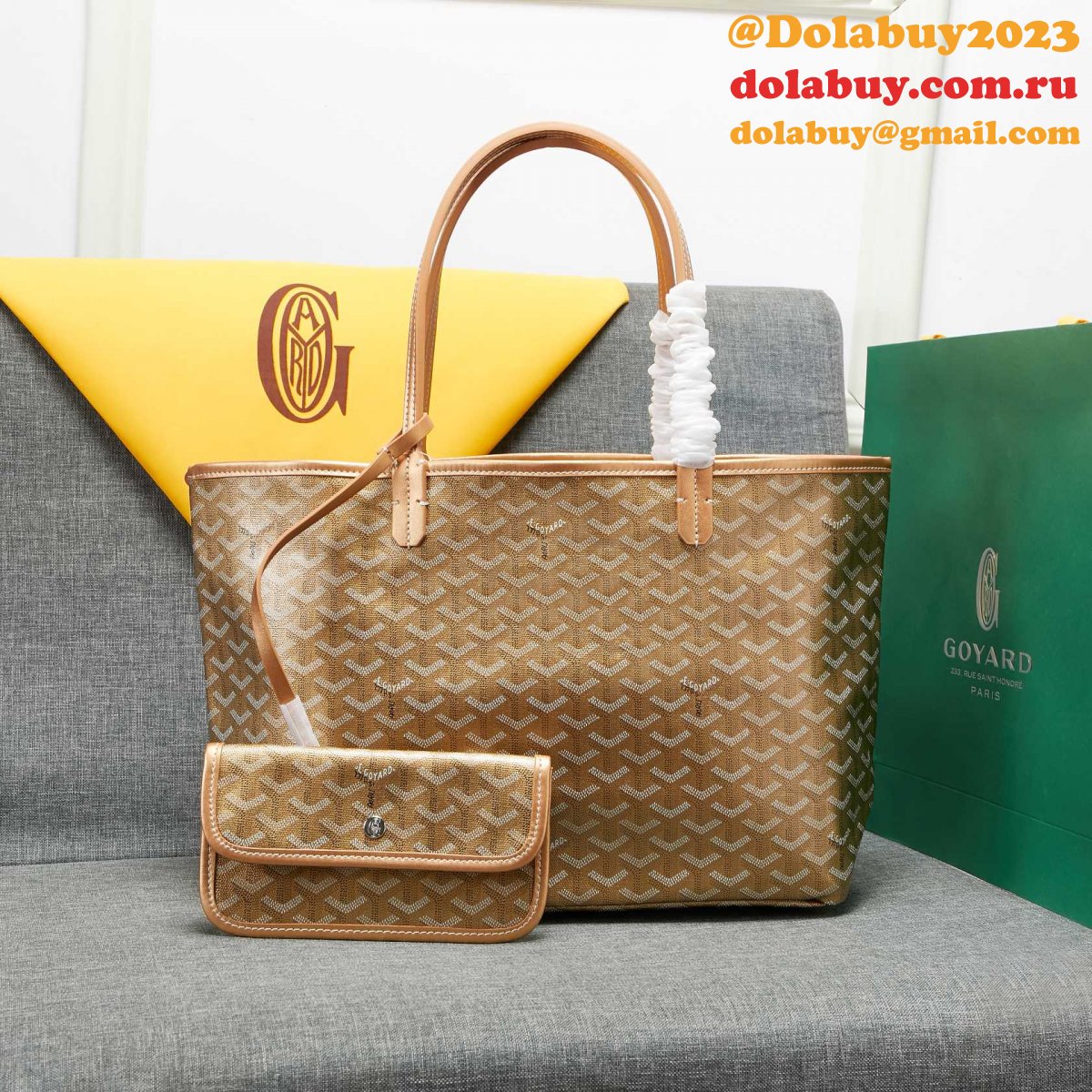 Fashion 1:1 quality Designer Goyard Tote replica handbags sell Online
