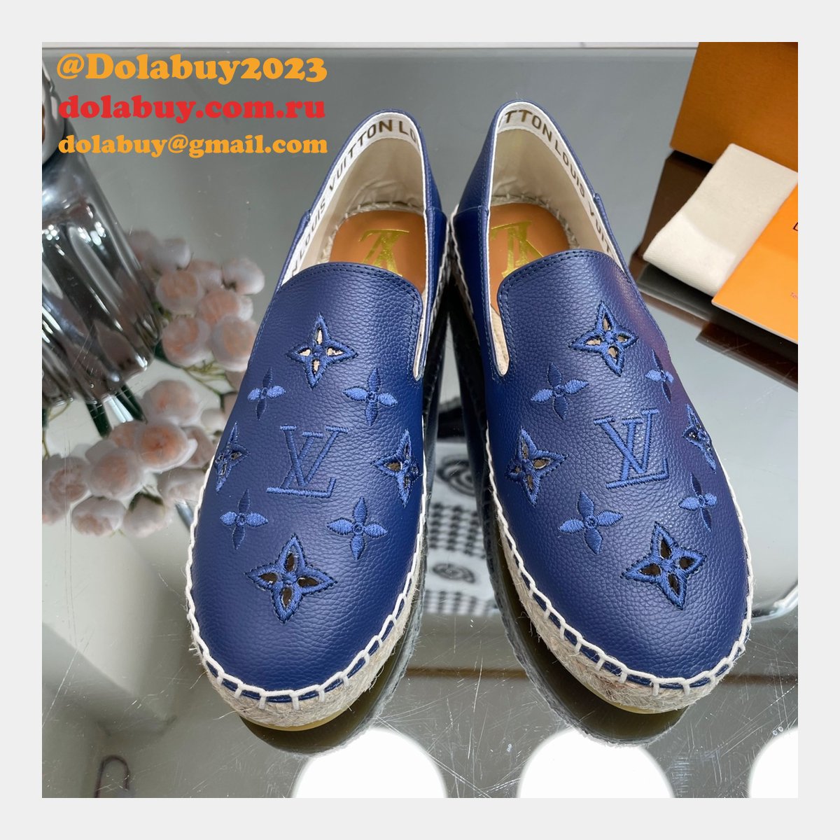 Inspired LOUIS VUITTON S FASHION ESPADRILLES men shoes