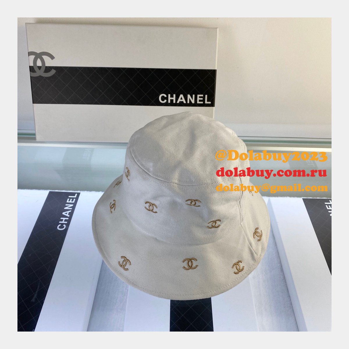 Knockoff CC Embroidered fisherman hat