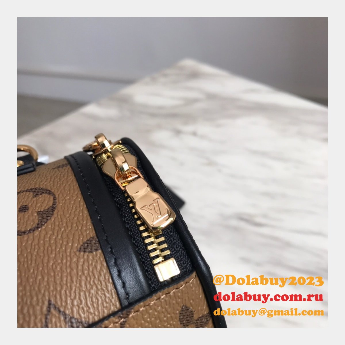 Louis Vuitton Top Quality Mini Boite Chapeau Monogram Reverse Canvas M68276 Brown