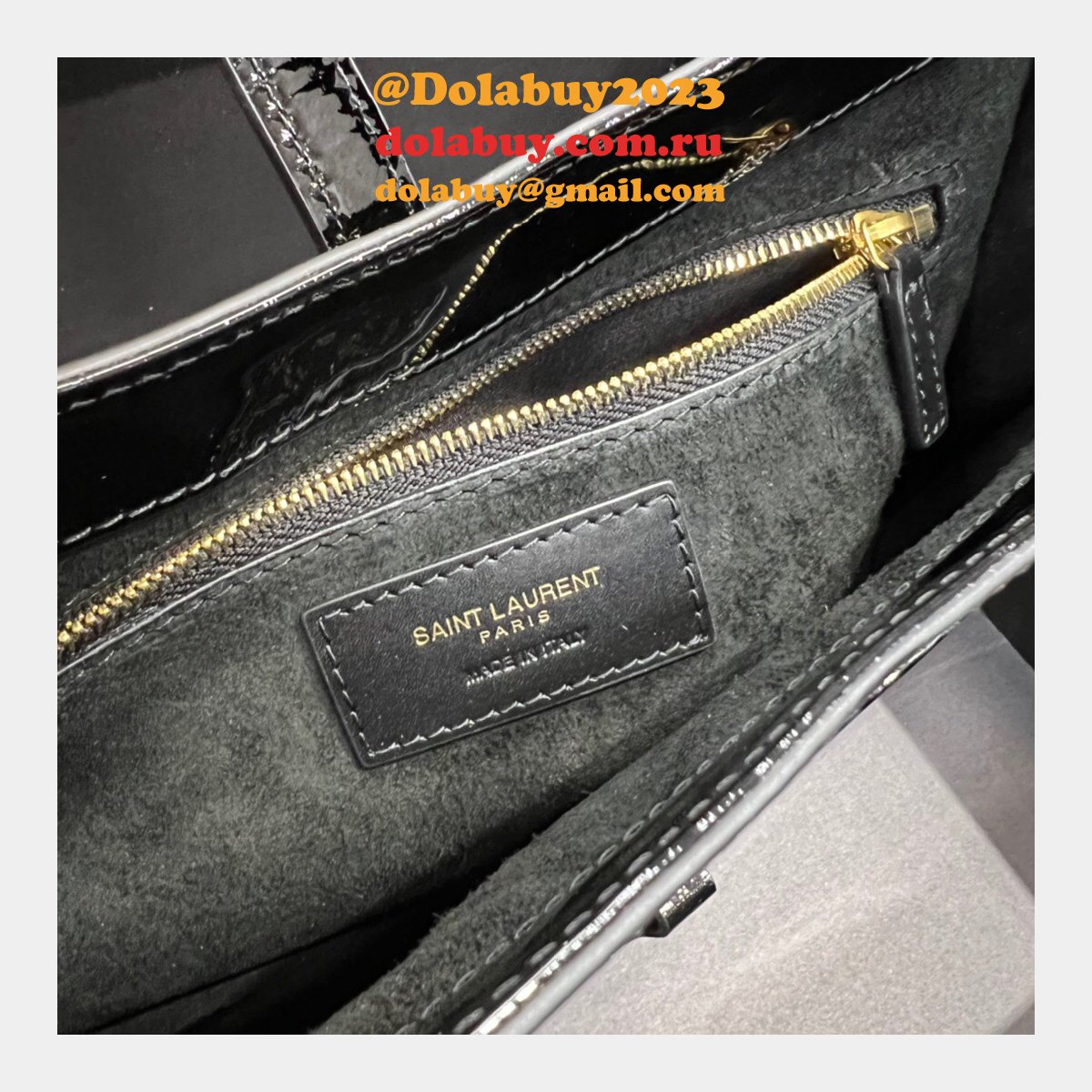 YSL 7 Star replica 657228 LE 5 À 7 hobo bag in Patent Leather