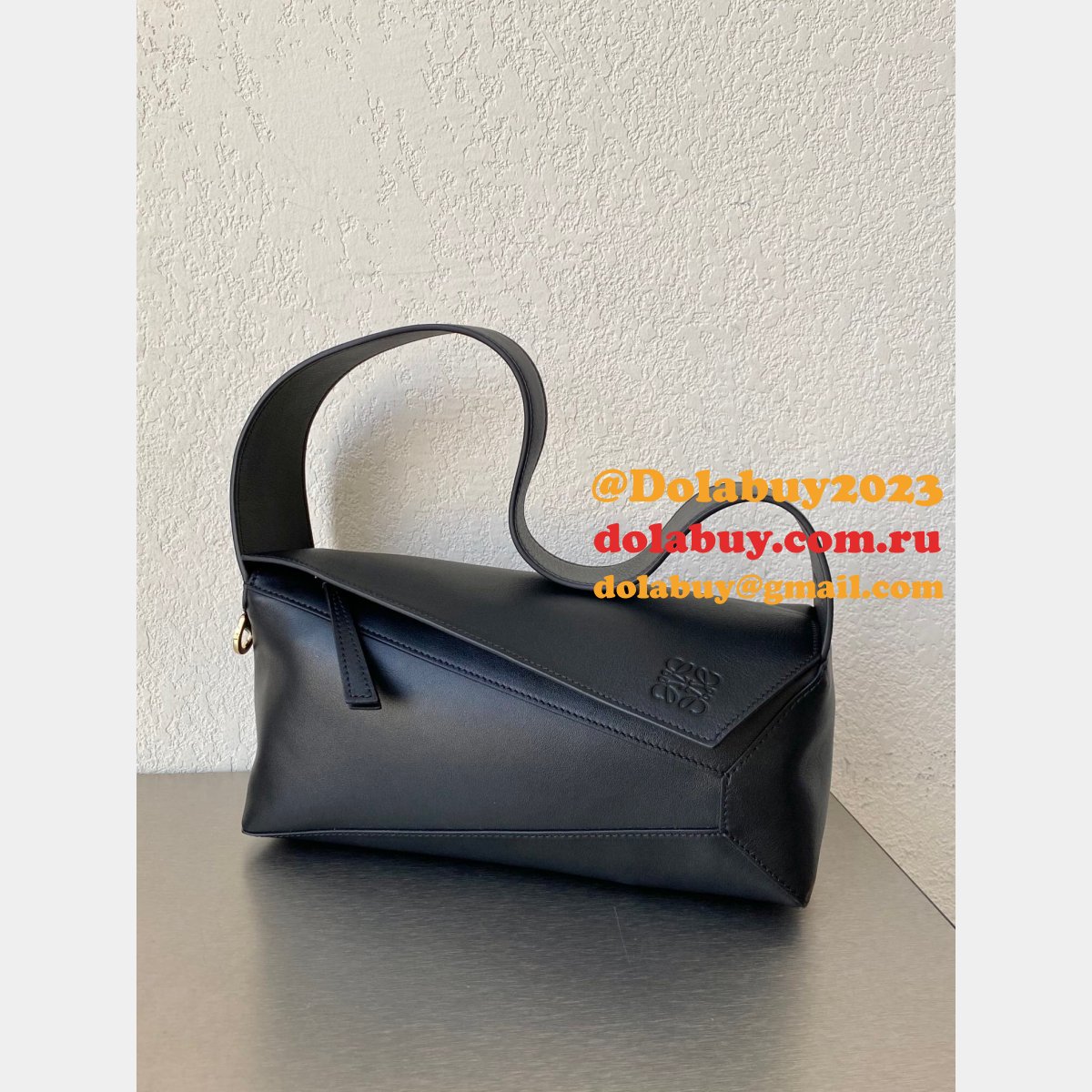 Shop Loewe Replica Puzzle Leather Hobo Top Quality Bag