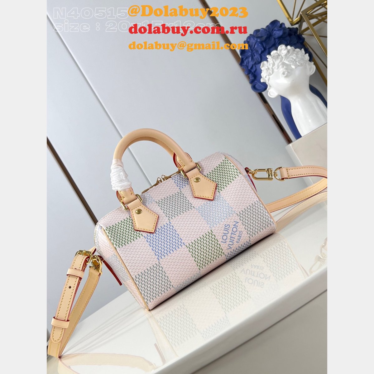Speedy Bandoulière 20 Other Damier Canvas N40515 Fake LV Bag