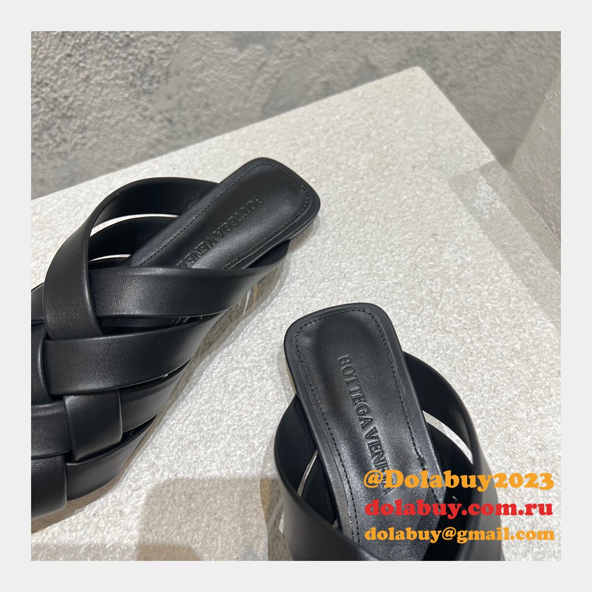 Designer Replica Bottega Veneta Top Quality Flat Sandals Shoes