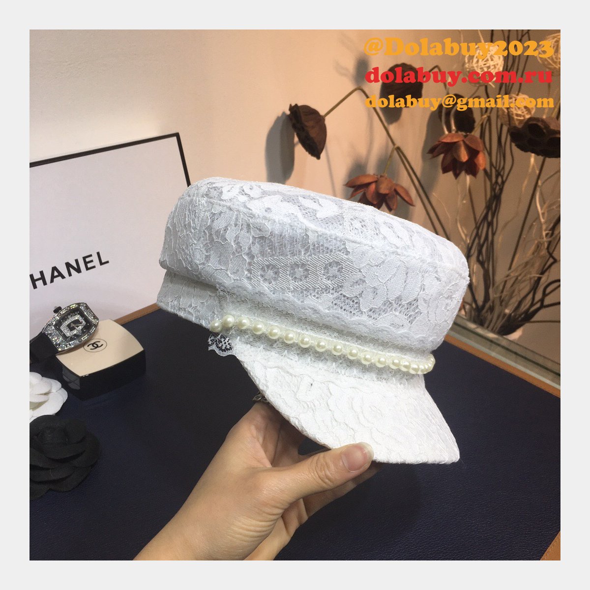 7 Star CC Replica Lace flower cap