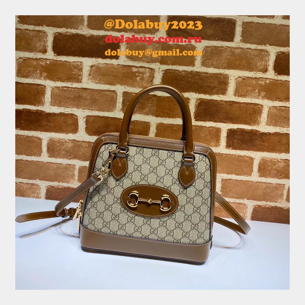 designer G*u*i replica 1955 horsebit small top handle 621220 bag