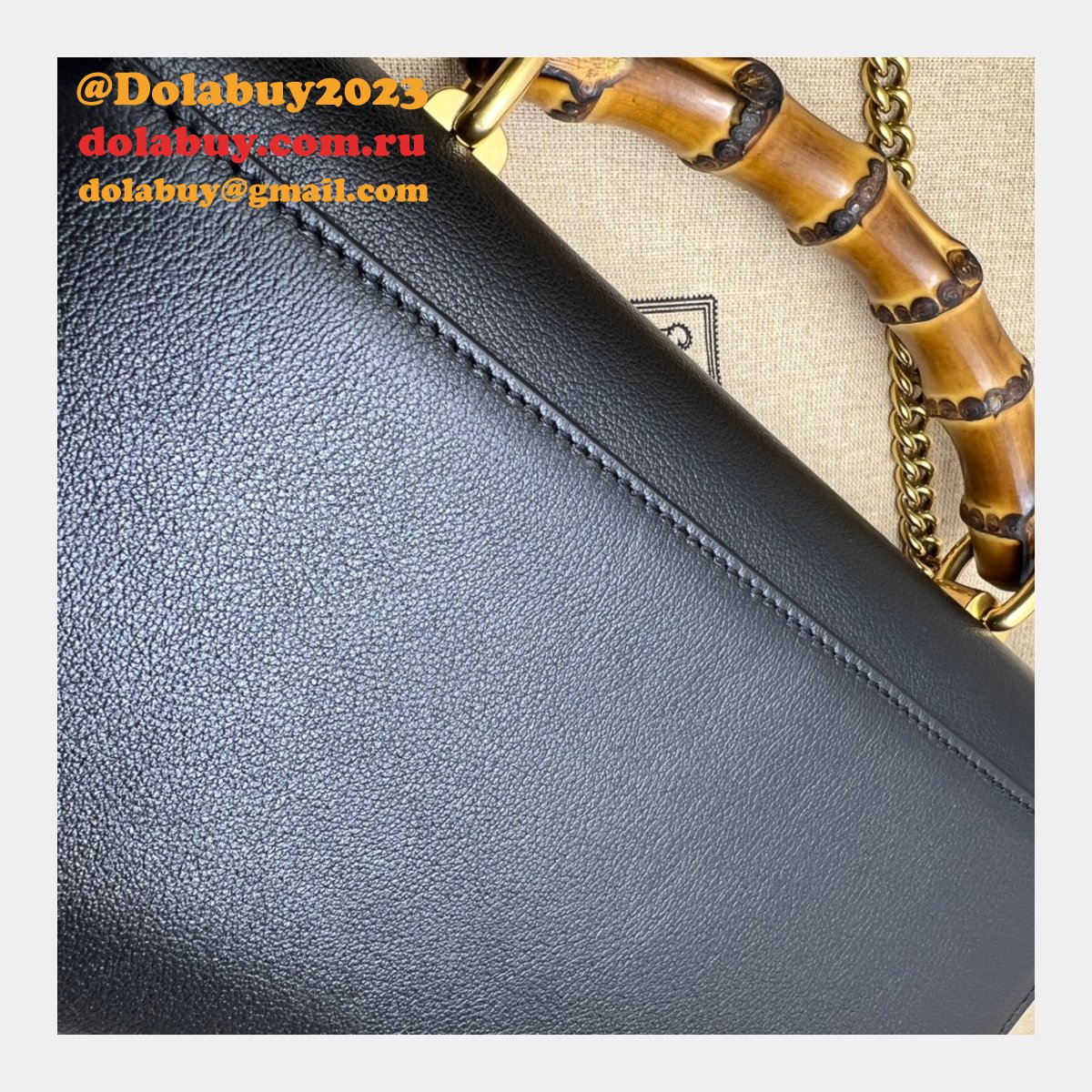 G*u*i replica 675794 diana small shoulder bag in black/brown