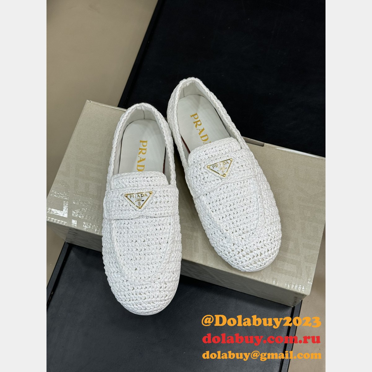 Top Quality Prada Crochet loafers Wholesale