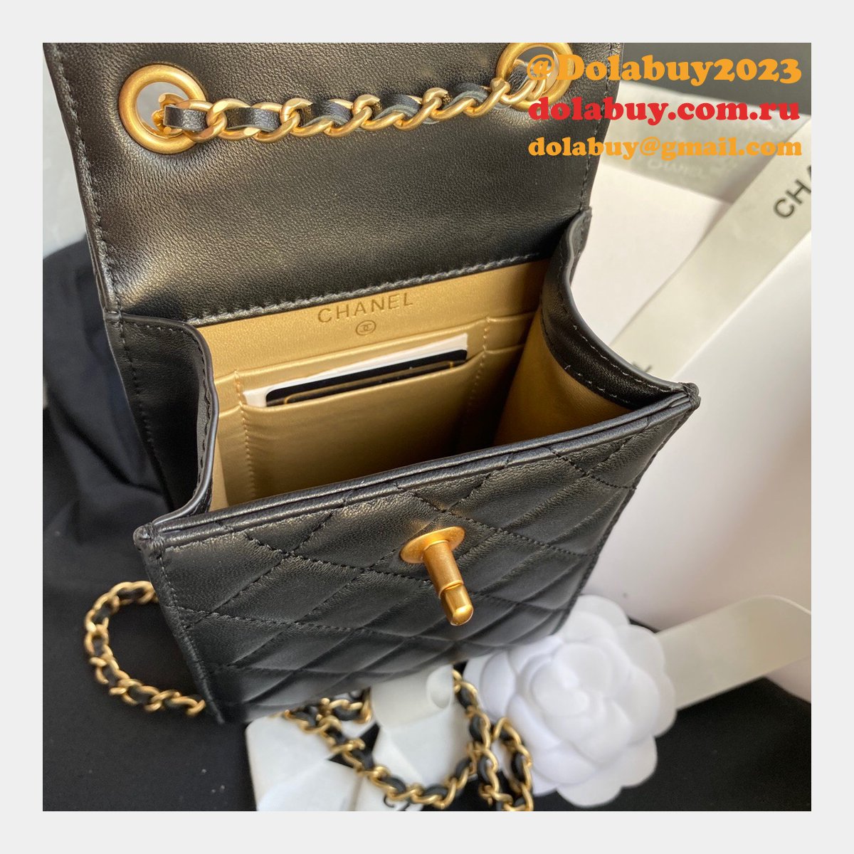 Knockoff CC Shoulder For Phone Small Leather Bag