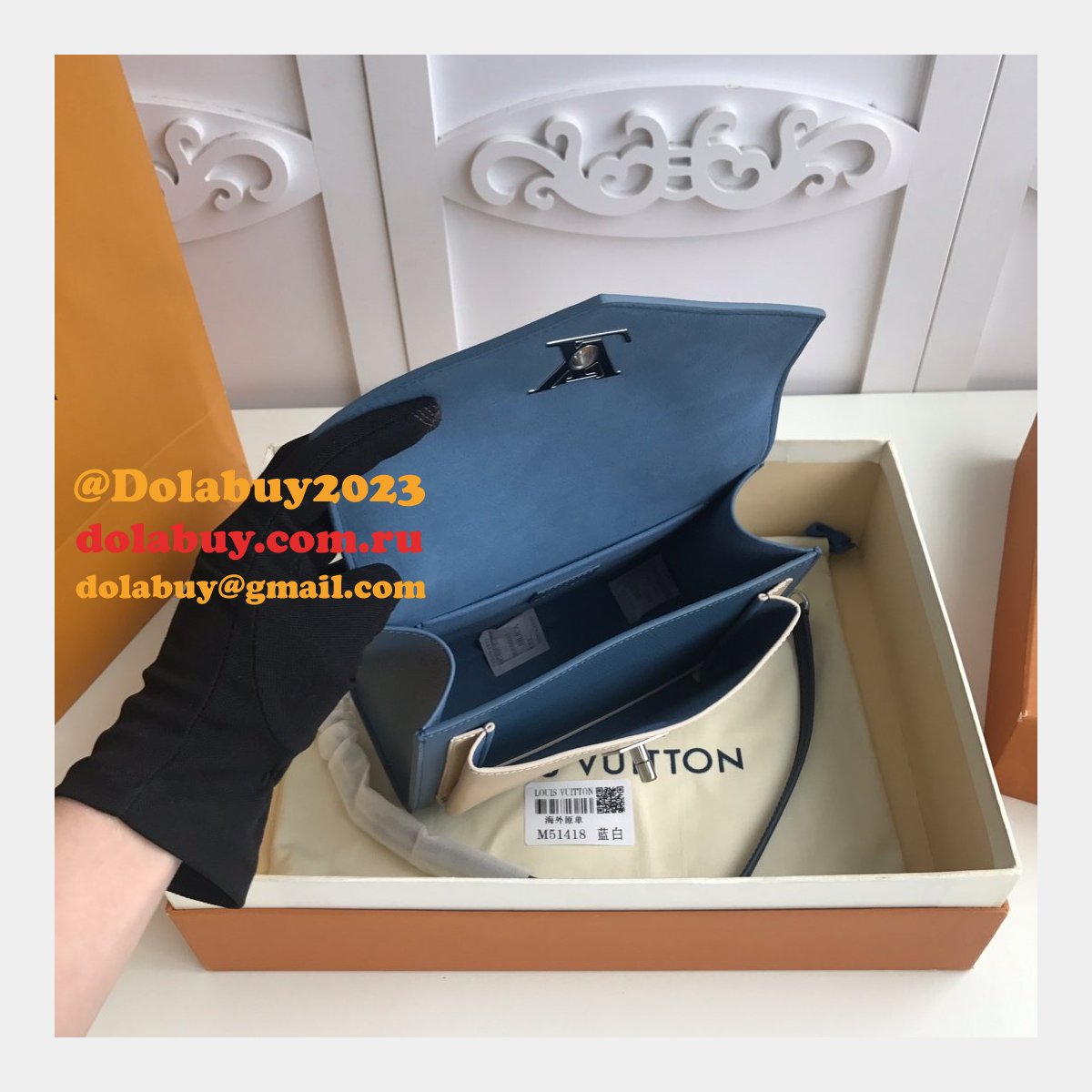 Louis Vuitton Replica Mylockme BB Lockme Leather in Marron M51418