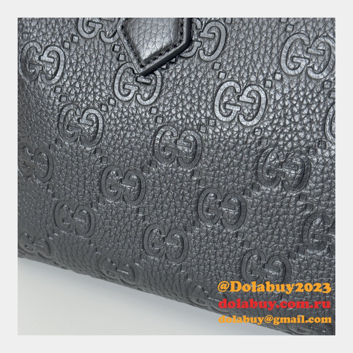 G*u*i luxury gg emblem boston top handle 815255 black knockoff bag