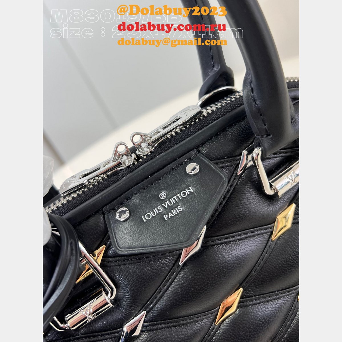 1:1 Mirror M83019 Nano Alma Malletage High Copy Louis Vuitton Black Bag