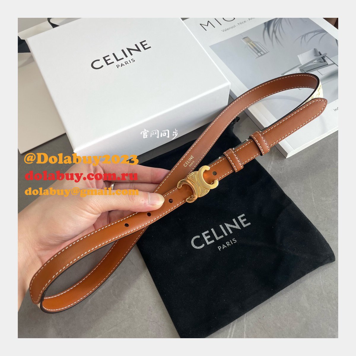 Top Quality Celine 18MM replica belts from china