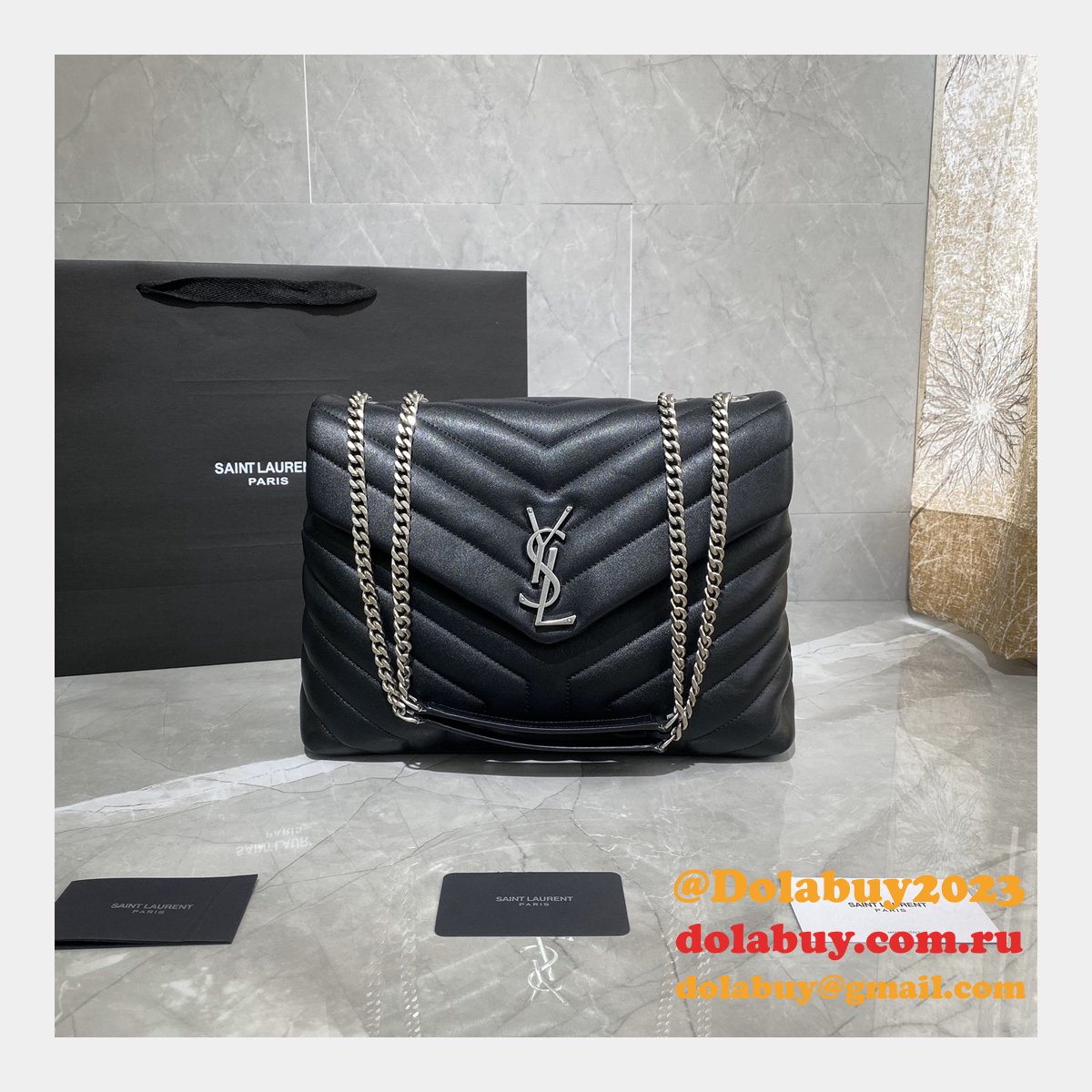 Wholesale Cheap YSL LOULOU 487216 handbag 32CM