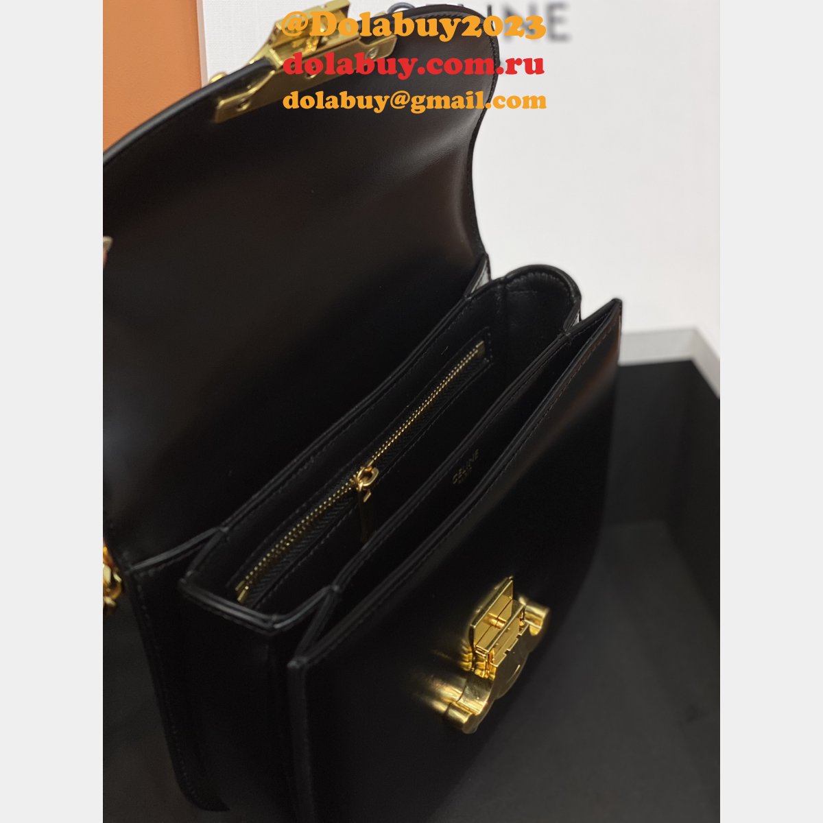 Luxury celine TEEN BESACE TRIOMPHE bag