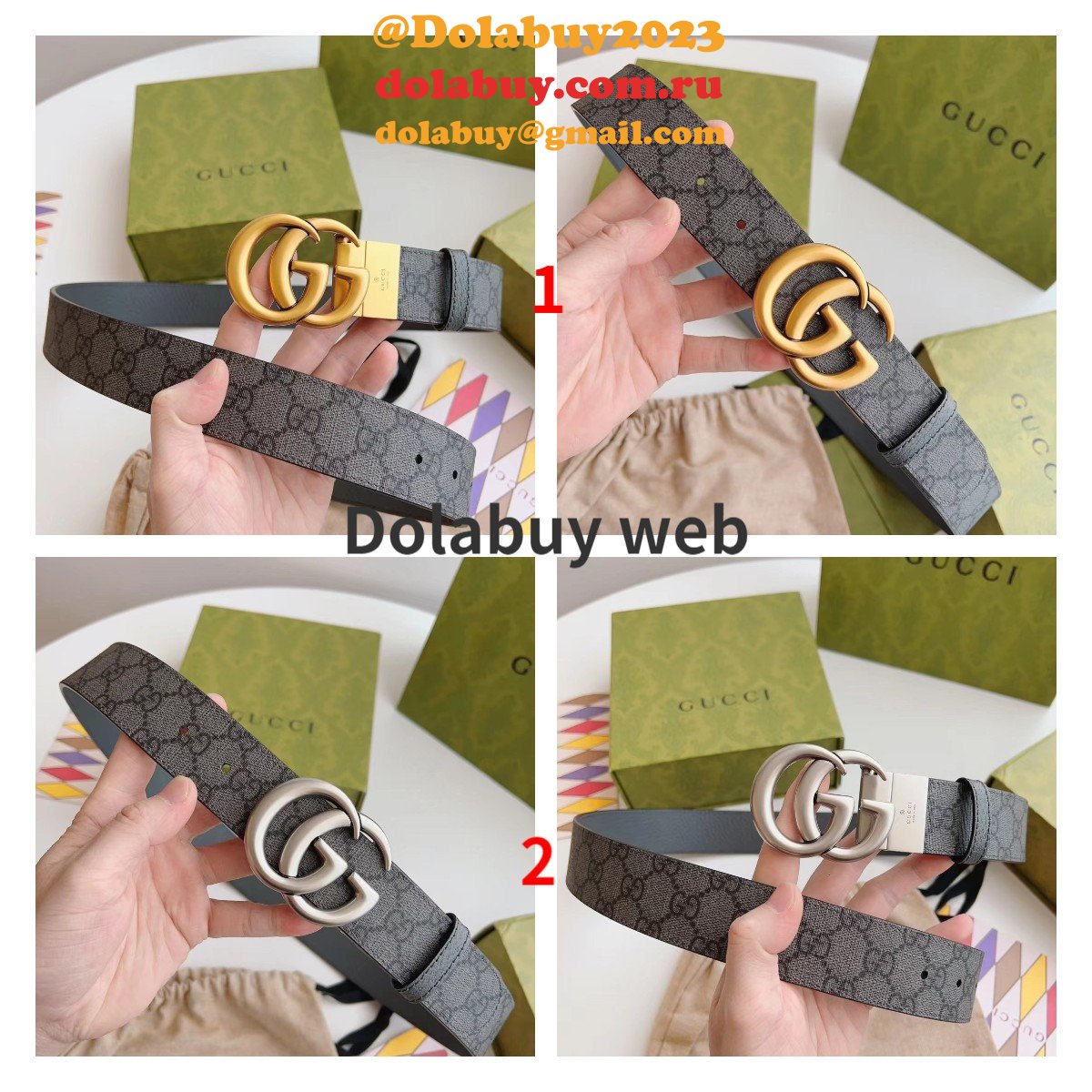 Gucci Belts 3.8cm Designer Fashion Sale