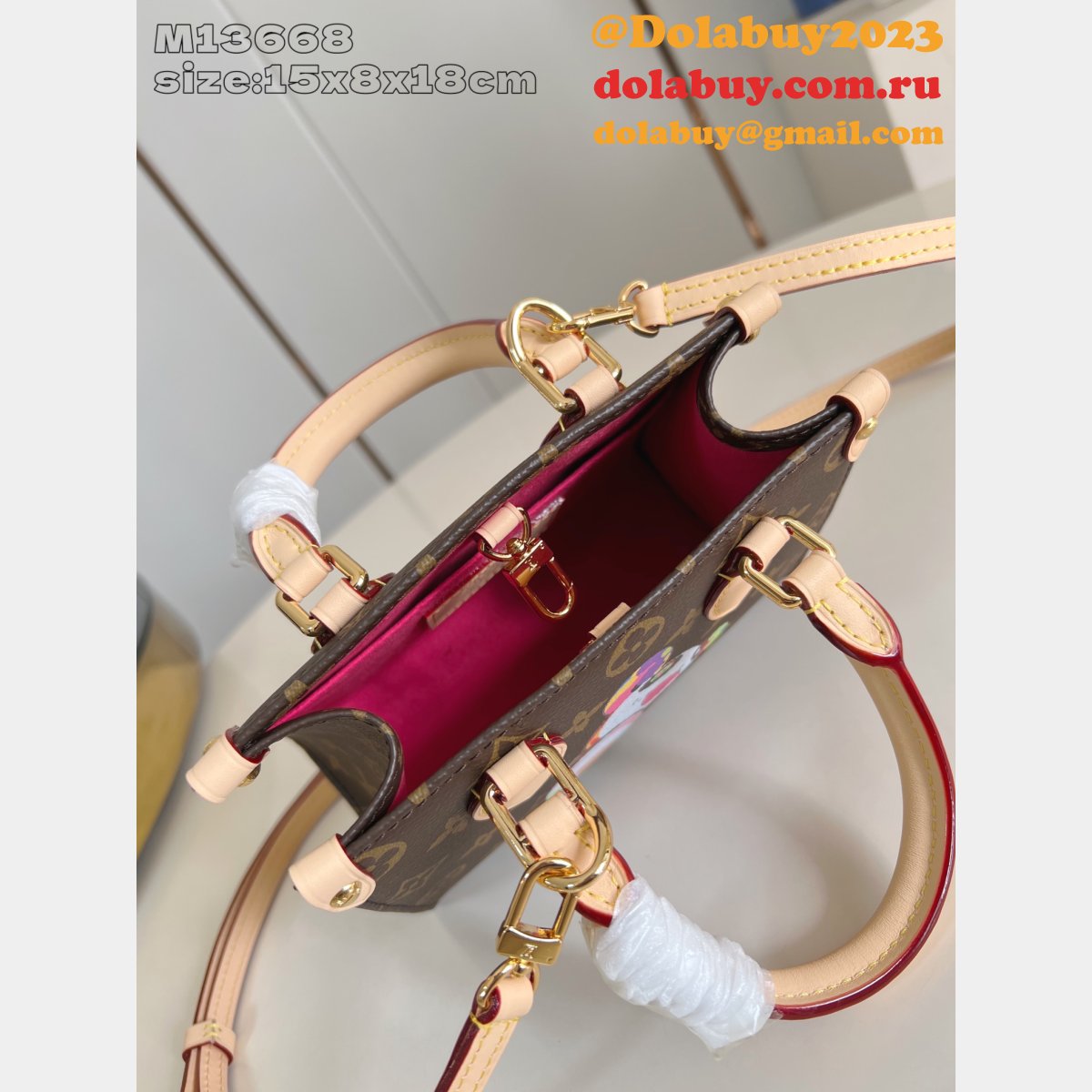 Louis Vuitton Lvons LV x TM OnTheGo BB Monogram Canvas M13668 Women Bagsv