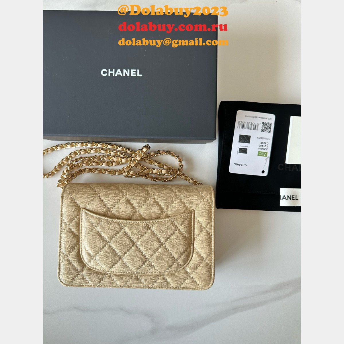 CLASSICAL Knockoff CC WOC SMALL CAVIAR LEATHER CHAIN BAG