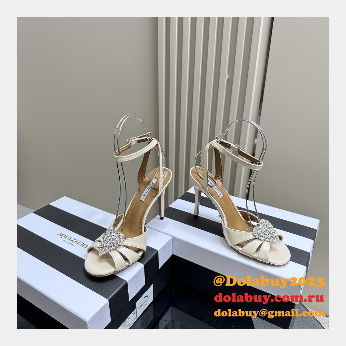 Wholesale Cheap Aquazzura Heels 8.5cm Sandals Perfect Shoes