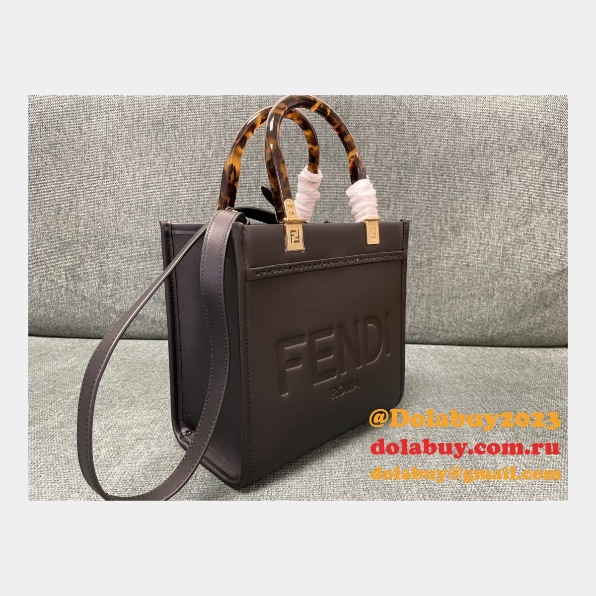 replica top quality F**di tote sunshine mini handbag