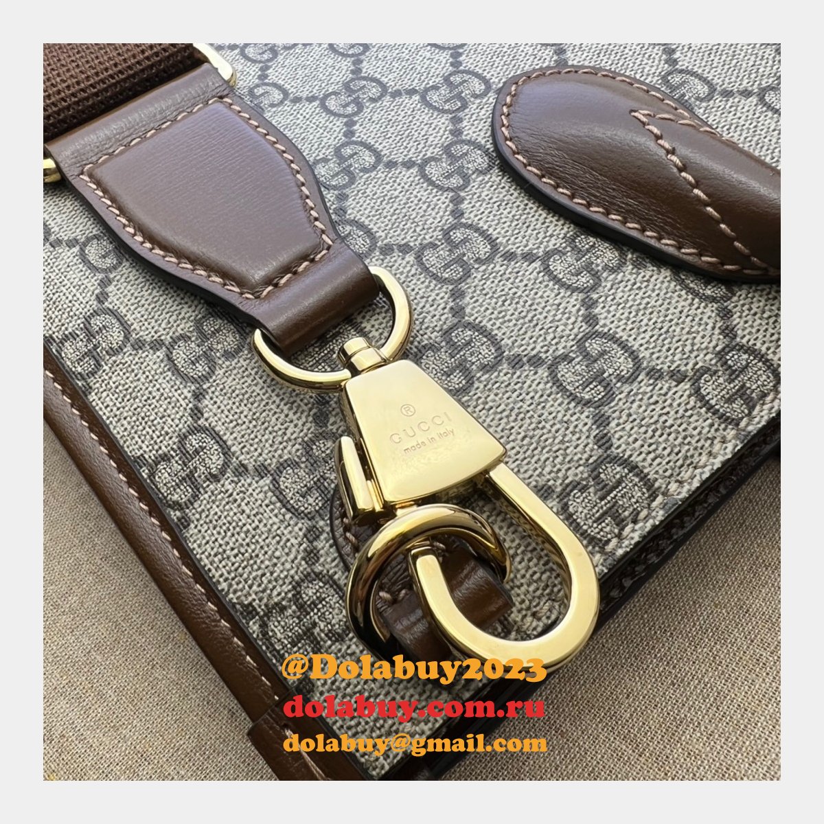 high quality replica G*u*i 674155 tote with interlocking g bag