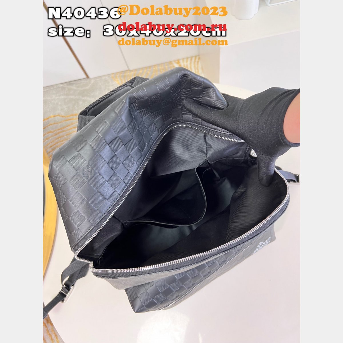 Copy Louis Vuitton Discovery Backpack N40436 Damier Infini Men