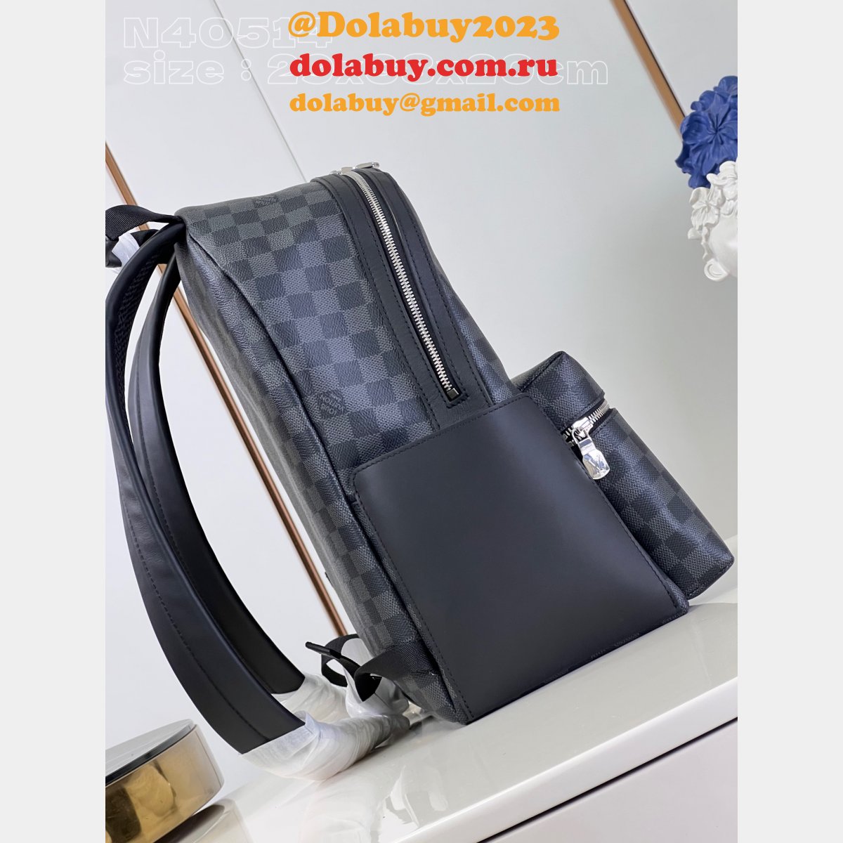 Discovery Backpack N40514 Damier Graphite Canvas Copy Louis Vuitton
