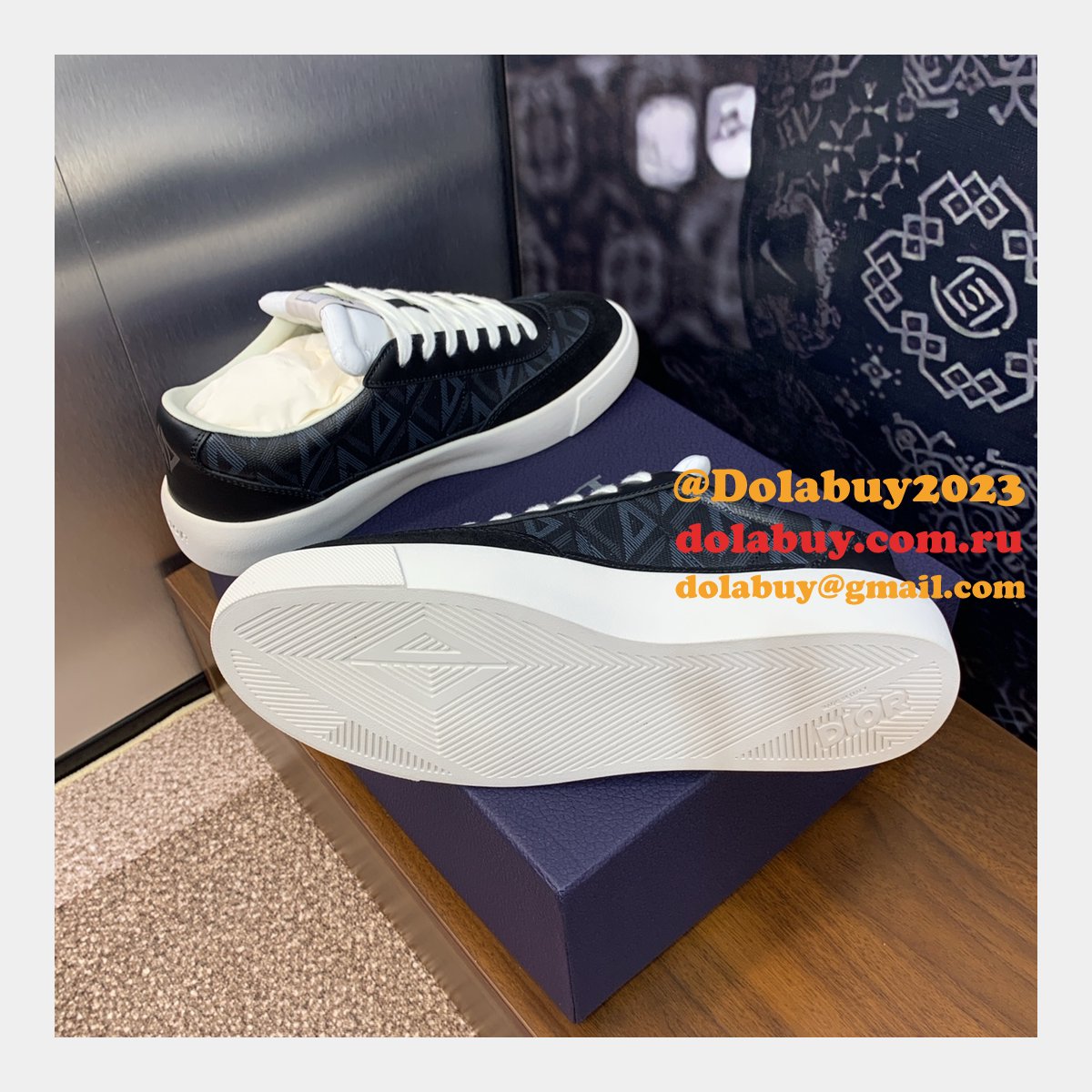 Perfect Dior Top Quality Sneakers Runway Mens Copy Shoes