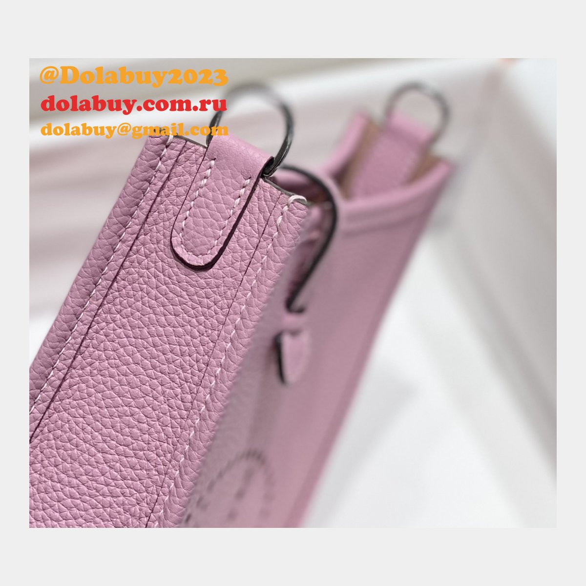 Hermes Replica Mini Evelyne TPM Bag Pink