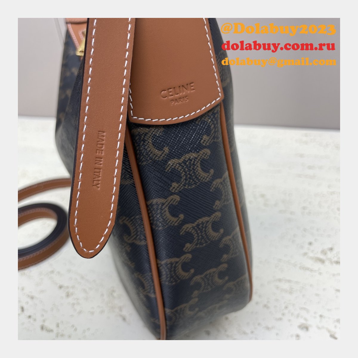 Designer Celine Fake 117253 Heloise Cuir Triomphe Bag