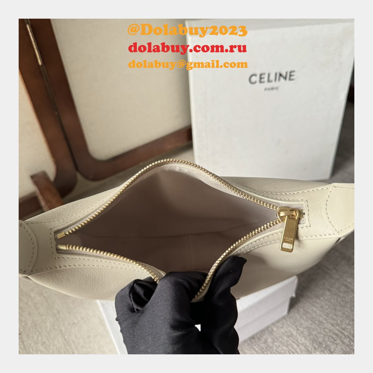 Celine Inspired 117253 Small Heloise Cuir Triomphe Bag