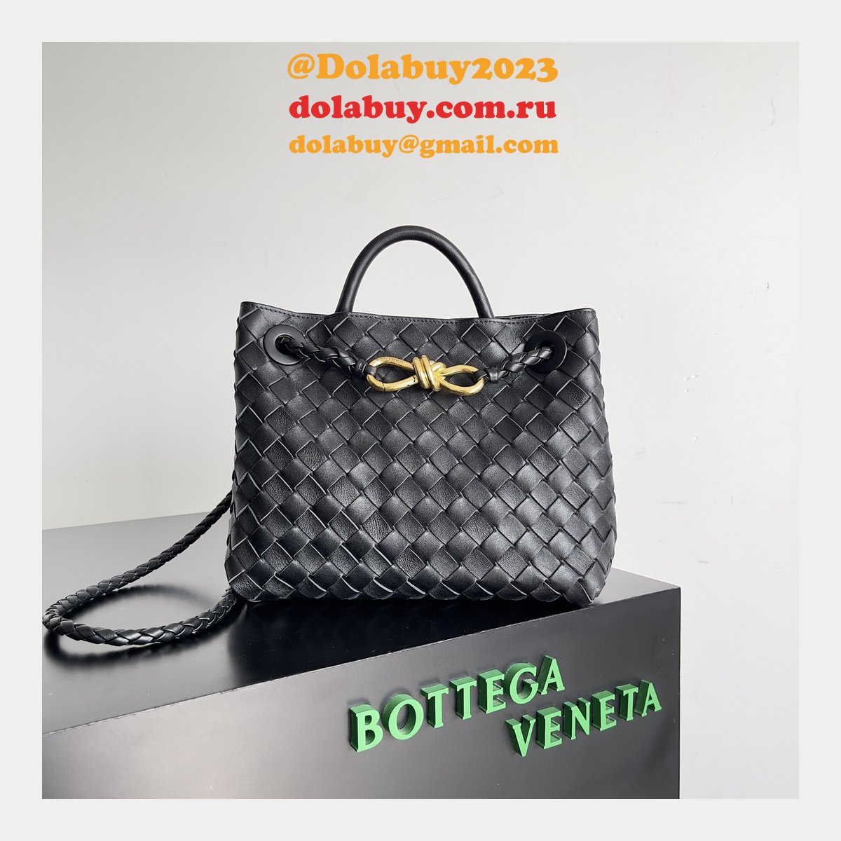 BOTTEGA VENETA ANDIAMO Small 25cm Bag Leather Strap