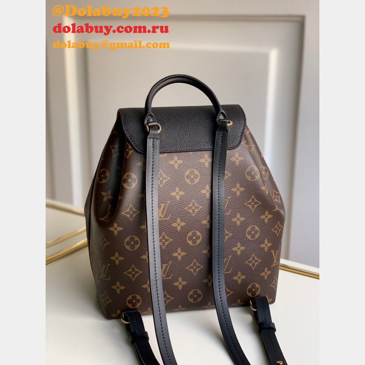 Louis Vuitton Replicas Montsouris PM Monogram M45515 BLACK